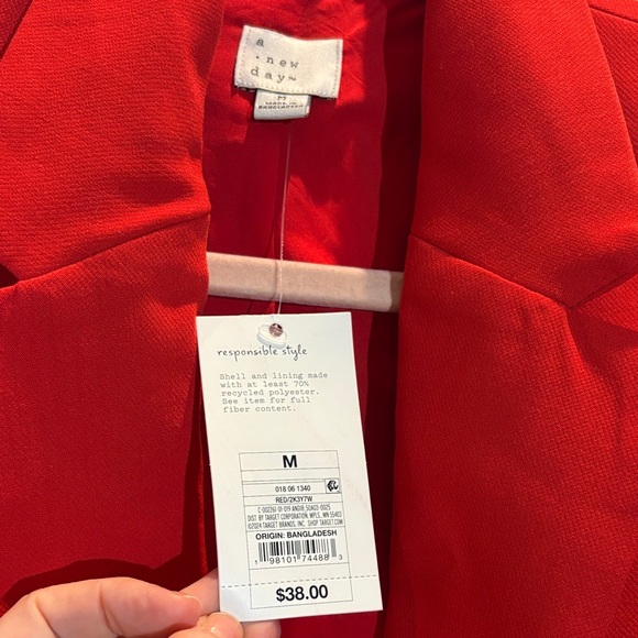 a new day Vibrant Red Women's Blazer - Picture 2 of 5